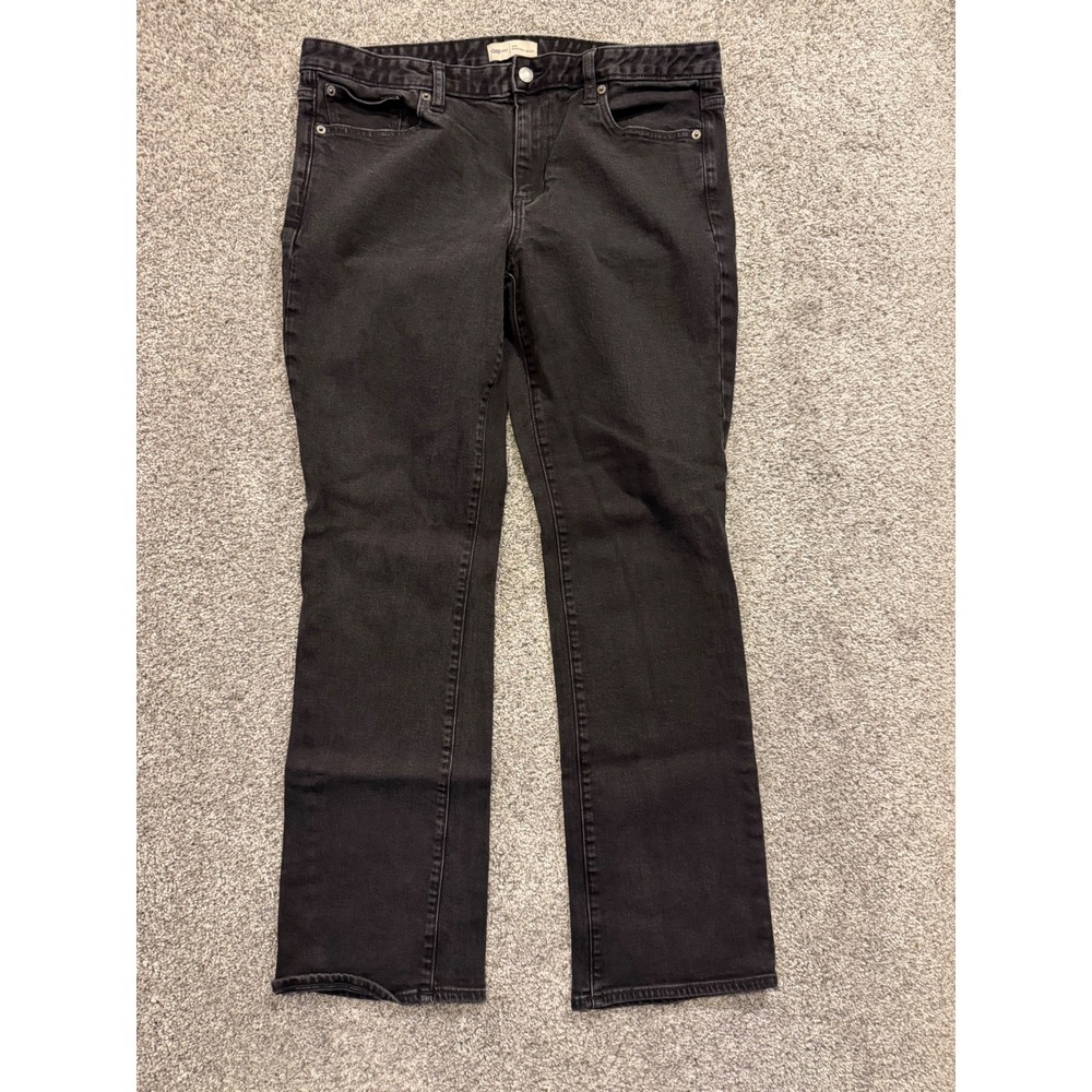 Gap Jeans Womens 33R Black Perfect Boot 1969 Mid Rise Stretch Denim Regular